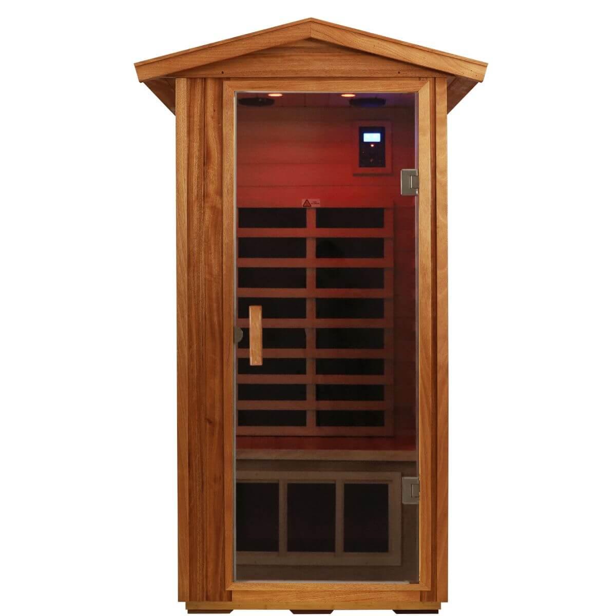 Garner-901VS 1 Person Outdoor Far Infrared Sauna | Fir Model Hot Offer