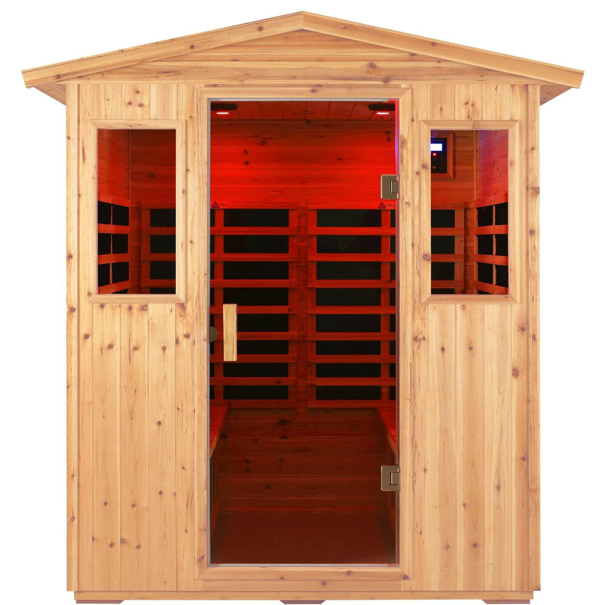 Garner-904VS 4 Person Outdoor Far Infrared Sauna