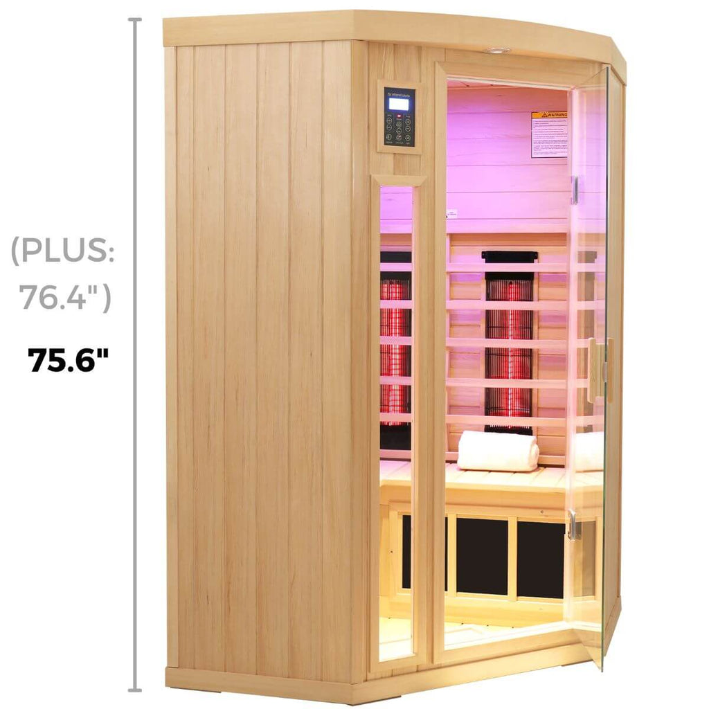 Mix-907BHD 2 Person Corner Far & Near Infrared Sauna | Limited Stock Remaining