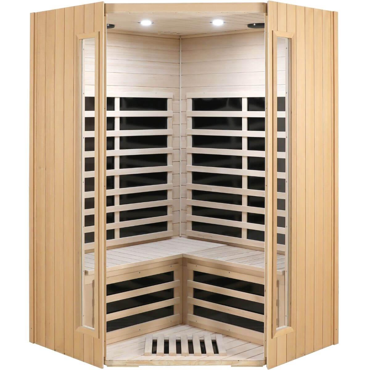 Purity-907GHC Corner 2 Person Far Infrared Sauna | Clearance Sale