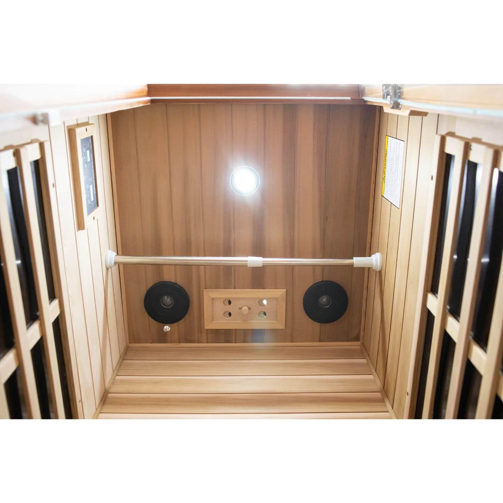 Sublime-906MR 1 Person Classic Far Infrared Sauna in Red Cedar | Nature's Art, Noble Enjoyment