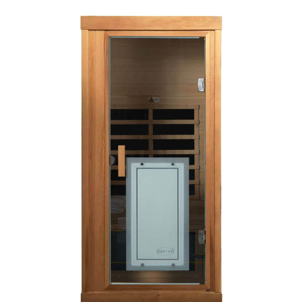 Sublime-906MR 1 Person Classic Far Infrared Sauna in Red Cedar | Nature's Art, Noble Enjoyment